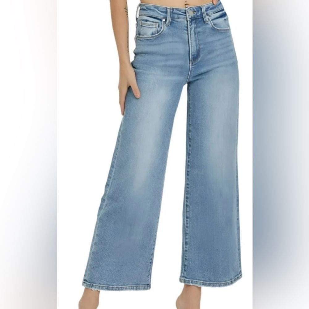 ‼️NWT RISEN CROPPED WIDE LEG JEANS